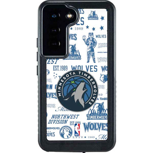 NBA Minnesota Timberwolves Historic Blast Galaxy S24 Waterproof Case